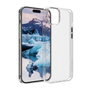 dbramante1928 Bulk Nuuk - Coque de protection claire transparente pour iPhone 15 Plus, écologique, avec bordures surélevées et boutons accessibles