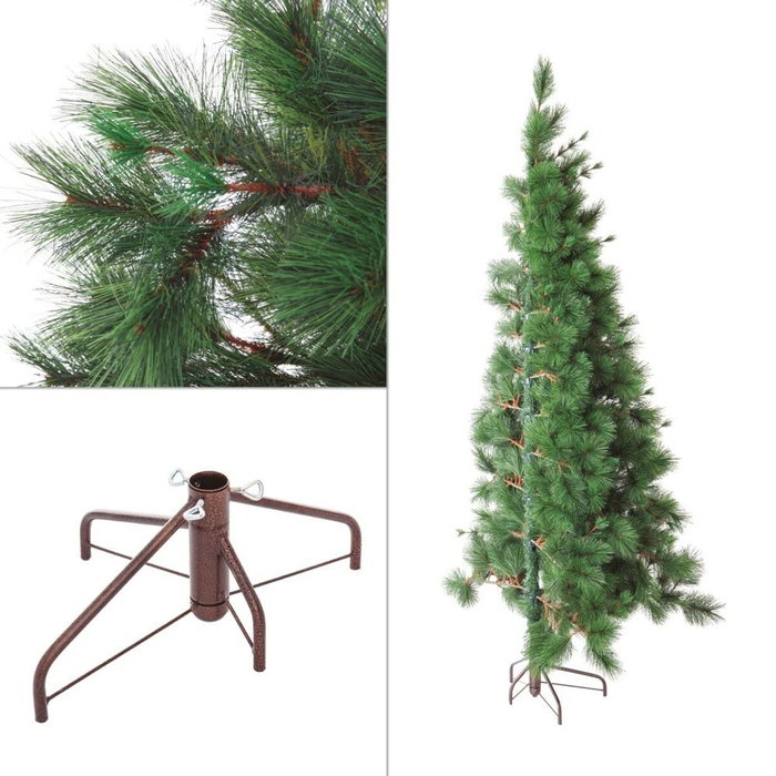 Sapin de Noël Vert PVC Métal Polyéthylène Plastique 180 cm Sapin de Noël Vert PVC Métal Polyéthylène Plastique 180 cm