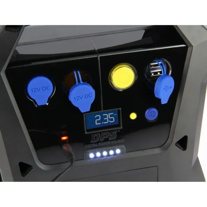 Michelin Compresseur sans fil 12V avec batterie 7.2Ah intégrée - Jusqu'à 3.45 bars (voiture) et 6.90 bars (vélo) - Mesure Bar/PSI/Kpa