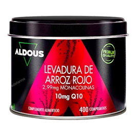 ALDOUS BIO Levure de riz rouge avec Coenzyme Q10 400 comprimés