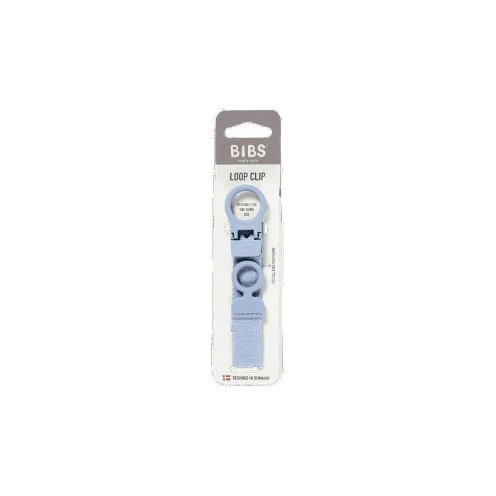 Bibs Attache-sucette Clip Loop - Dusty Blue Bibs Attache-sucette Clip Loop - Dusty Blue