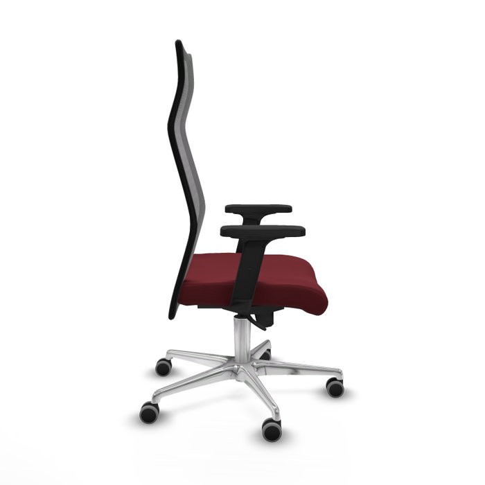 Piqueras y Crespo Fauteuil de Bureau Albacete Bordeaux et Noir Piqueras y Crespo Fauteuil de Bureau Albacete Bordeaux et Noir