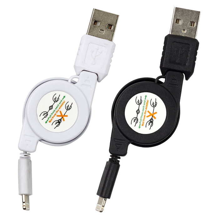 Be Mix Câble de Charge Type C 6A Rétractable 1 m