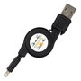 Be Mix Câble de Charge Type C 6A Rétractable 1 m