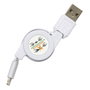 Be Mix Câble de Charge Type C 6A Rétractable 1 m