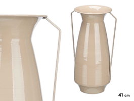 GIFTDECOR Jarrón Conico 41cm Marrón Claro