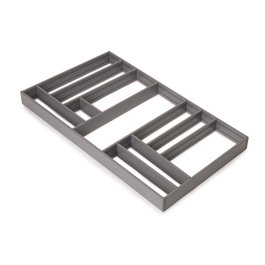 Emuca Organisateur de tiroirs Alumount 900x500 Gris anthracite