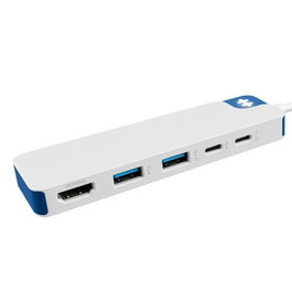 Targus HD4101BUGL Hub USB-C 5 en 1 USB 3.2 Gen 1 HDMI 4K Power Delivery 100W Charge Portable Blanc