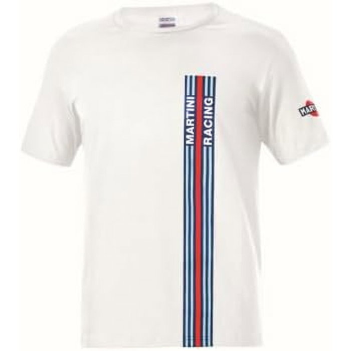 Sparco T-shirt Big Stripes Martini-R Blanc XXXL Sparco T-shirt Big Stripes Martini-R Blanc XXXL