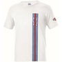 Sparco T-shirt Big Stripes Martini-R Blanc XXXL