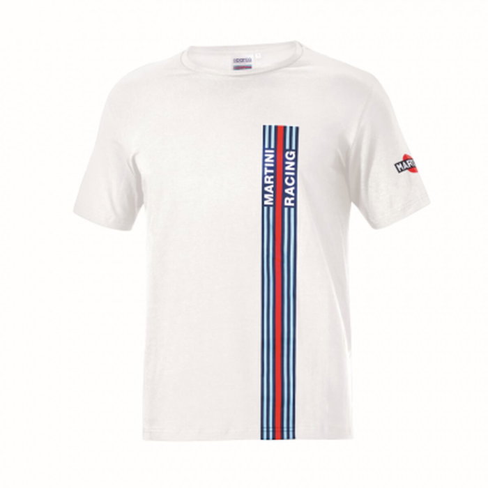 Sparco T-shirt Big Stripes Martini-R Blanc XXXL Sparco T-shirt Big Stripes Martini-R Blanc XXXL