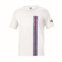 Sparco T-shirt Big Stripes Martini-R Blanc XXXL