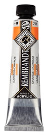 Rembrandt Peinture Acrylique Orange Cadmium 211 40 ml