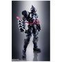 Tamashii Nations SH Figuarts Marvel Tech-On Avengers Figurine Wolverine Venom Symbiote avec Effets Métalliques et Accessoires