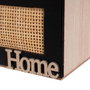 BigBuy Home Boîte Décorative HEARTS Blanc Noir Naturel