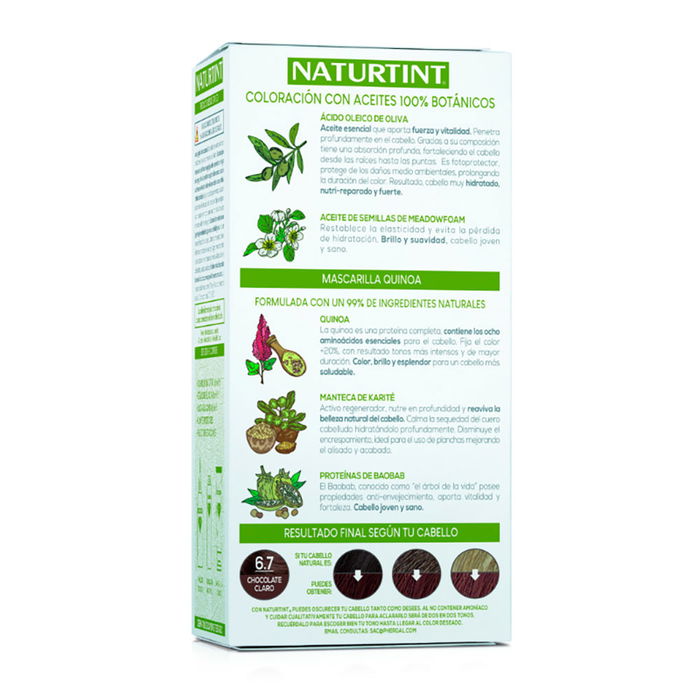 Naturtint Colorant sans ammoniaque n° 6.7 Chocolat clair - 170 ml Naturtint Colorant sans ammoniaque n° 6.7 Chocolat clair - 170 ml