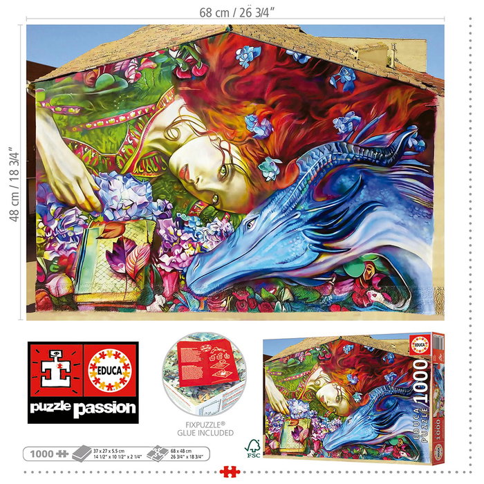 Educa Puzzle 500 pièces adultes - Sant Jordi, Lily Brick - Réf. 19926 Educa Puzzle 500 pièces adultes - Sant Jordi, Lily Brick - Réf. 19926