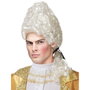 BigBuy Carnival Perruque Blanche d'Époque pour Noble ou Aristocrate