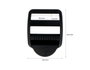Innspiro Boucle de Verrouillage Rectangulaire en Plastique Noir 38,8 mm (Lot de 5)