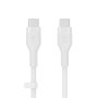 Belkin CAB009bt1MBW2PK Lot de 2 Câbles USB-C Boost Charge 1 m Silicone avec Clip Noir et Blanc
