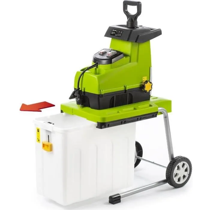 Fieldmann Broyeur de végétaux électrique 2800 W FZD 5015-E - Bac 60 L, branches jusqu'à 44 mm Fieldmann Broyeur de végétaux électrique 2800 W FZD 5015-E - Bac 60 L, branches jusqu'à 44 mm