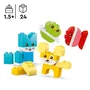 LEGO DUPLO 10477 My First Les Jolis Animaux Créatifs - Jeu de Construction 3 en 1 pour Enfants dès 18 Mois