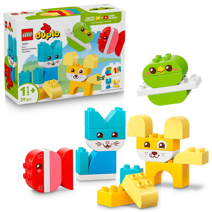 LEGO DUPLO My First Les jolis animaux créatifs 3-en-1 10477