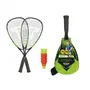 Schildkrot TALBOT TORRO Speed 5500 - Raquette de badminton en aluminium, longueur 56,5 cm, profil de cadre 17,3 mm, poids 170 g - Avec cordage durable et 5 volants Aerospeed