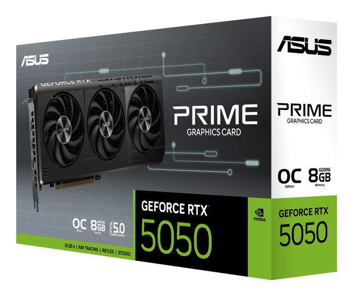 Asus Prime NVIDIA GeForce RTX 5050 O8G 8 GB GDDR6 Black