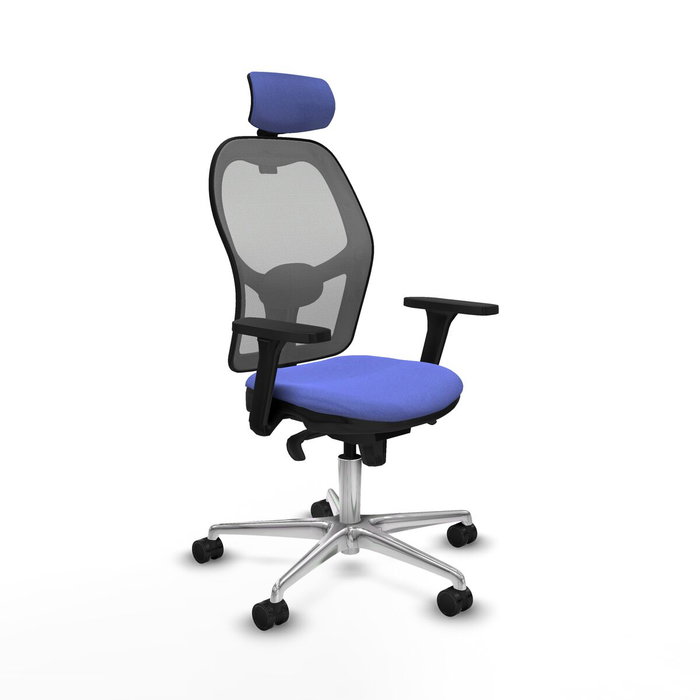 Piqueras y Crespo Chaise de Bureau avec Appui-tête 3D086N2 Bleu clair Piqueras y Crespo Chaise de Bureau avec Appui-tête 3D086N2 Bleu clair