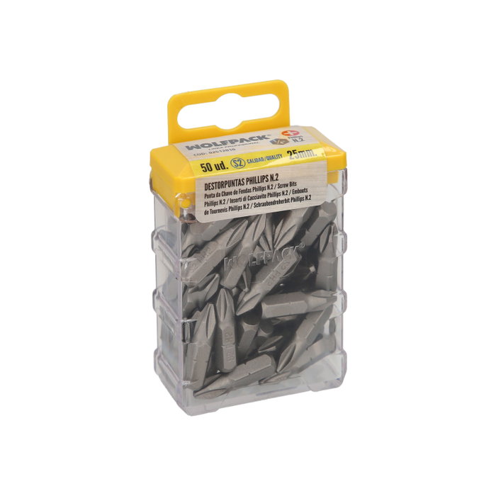 Wolfpack Linea Profesional Lot de 50 embouts Phillips N.2 S2