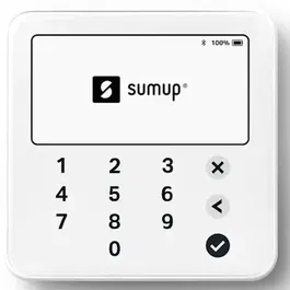 SumUp - Terminal de paiement sans contact Solo Blanc - Accepte cartes, paiements mobiles, Wi-Fi et Bluetooth - Lecteur de cartes bancaires portable