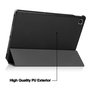 eSTUFF HOUSTON Coque folio avec support et réveil automatique pour Lenovo Tab M10 Plus (3e génération) - Noir