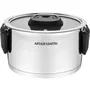 Arthur Martin Set 3 Marmites Poignées Rabattables Inox Induction - AM6321 - Acier Inoxydable, Finition Miroir et Satinée, Compatible Toutes Plaques