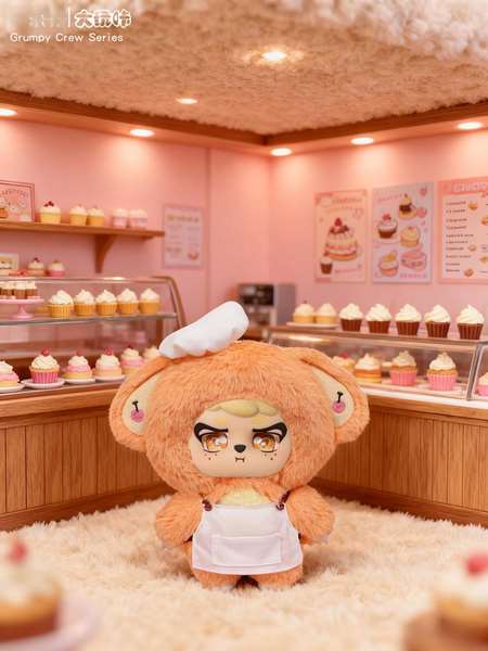 Niinno Peluche surprise Grumpy Crew Blind Box 14x9x20cm - 1 personnage, 7 couleurs