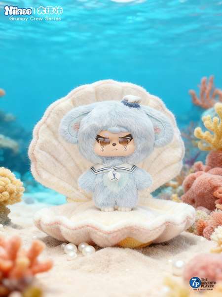 Niinno Peluche surprise Grumpy Crew Blind Box 14x9x20cm - 1 personnage, 7 couleurs