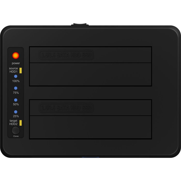 Icy ICY BOX IB-1232CL-U3 Docking Station et clonage pour disques 2,5 et 3,5 pouces