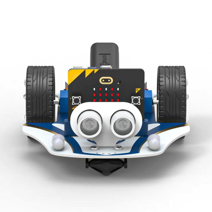 Smart Cutebot Pro Robot Voiture Programmable Microbit - Capteurs Ultrasons et Ligne, Batterie Rechargeable, Programmation par Blocs, Python et JavaScript