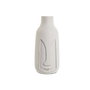 Home ESPRIT Vase Moderne Visage Blanc en Bois de manguier 15 x 15 x 30 cm