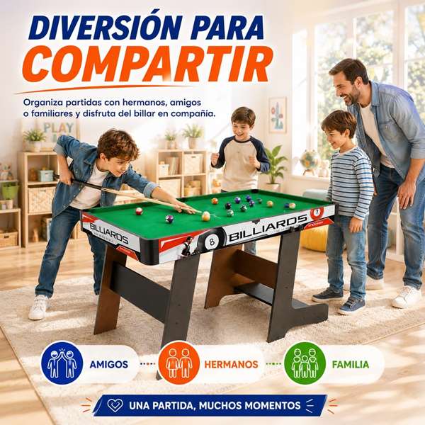 JugaToys Billar 120x61x67'5cm JugaToys Billar 120x61x67'5cm