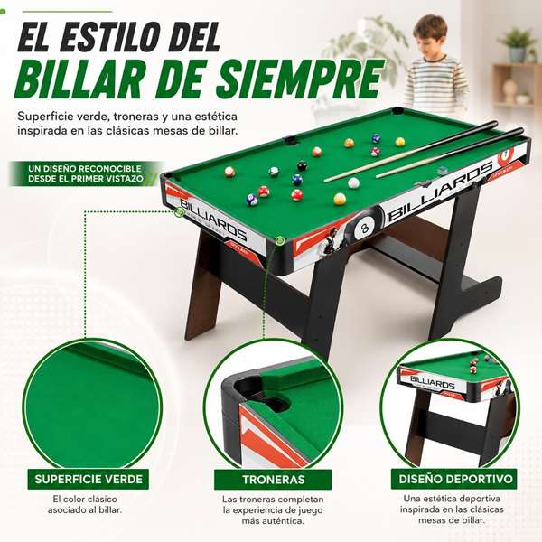 JugaToys Billar 120x61x67'5cm JugaToys Billar 120x61x67'5cm