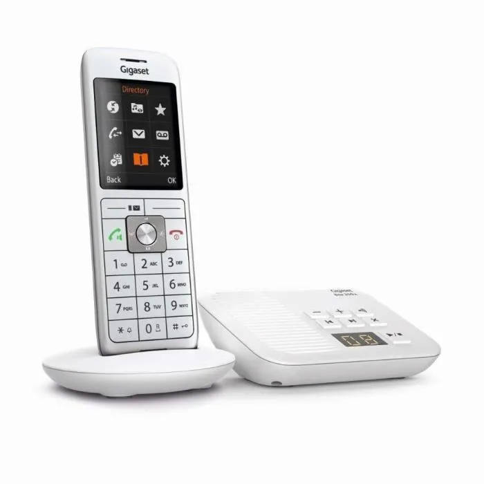 Gigaset CL 660 A - Téléphone fixe avec répondeur, écran couleur rétroéclairé 2.4 pouces, 400 contacts, Blanc Gigaset CL 660 A - Téléphone fixe avec répondeur, écran couleur rétroéclairé 2.4 pouces, 400 contacts, Blanc