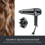Severin HT 0165 - Sèche-cheveux 2100 W avec câble rétractable - 3 niveaux de température - Diffuseur et concentrateur inclus - Noir
