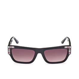 Guess Gafas GU7902 01T Lunettes de Soleil Femme Rectangulaires Monture Noire Verres Bordeaux Dégradé 140mm