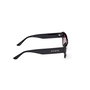 Guess Gafas GU7902 01T Lunettes de Soleil Femme Rectangulaires Monture Noire Verres Bordeaux Dégradé 140mm