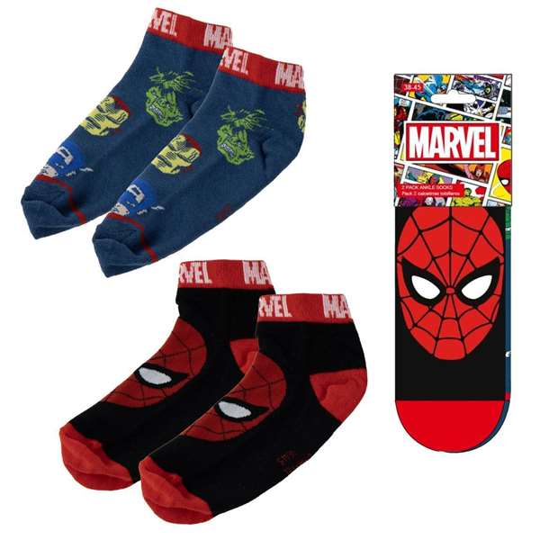 Marvel Pack de 2 paires de chaussettes cheville - Pour enfant à partir de 3 ans - Référence disponible