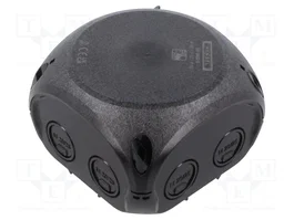 HENSEL Boîtier de raccordement ENYCASE® noir 93x93x62mm