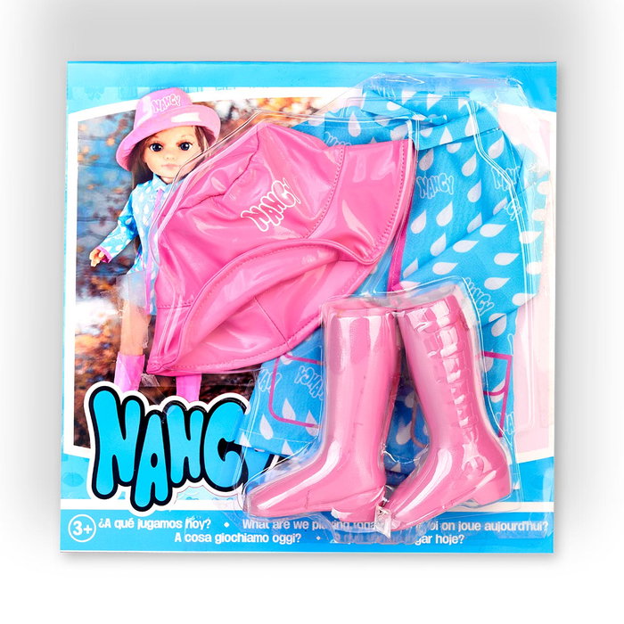 Famosa Nancy Un Look De Lluvia - Ensemble de Pluie avec CDU NAC31000 - Figurine - Jouet pour Enfants de +4 Ans