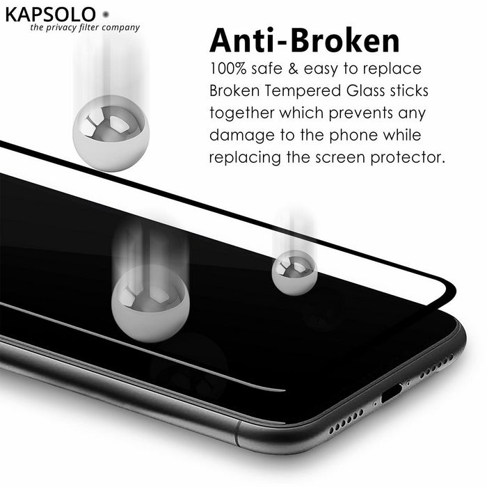 Kapsolo Verre Trempé de Protection Écran iPhone 13 Pro Max 9H Résistant aux Chocs Anti-Empreintes et Anti-Reflets avec Coating Oléophobe