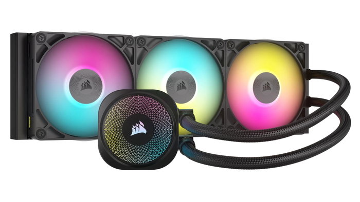 Corsair iCUE LINK TITAN 360 RX RGB Black, 3x 120mm Corsair iCUE LINK TITAN 360 RX RGB Black, 3x 120mm